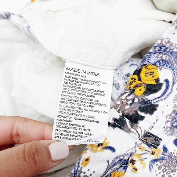 Club Monaco Baxter Fit Printed Shorts Embroidered SZ32 - Picture 5 of 6